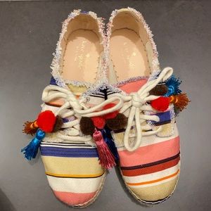 Kate Spade Lane tassel espadrille sneakers